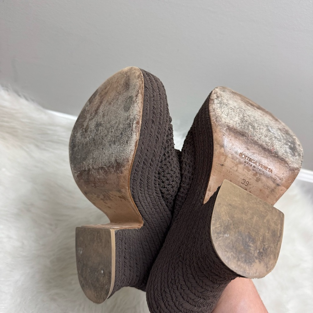 Bottega Veneta Knit Wedge Mule Heels - Picture 12 of 12